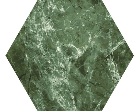 Green Hexagon Wall and Floor Tile - Lucca Range |Tiles360