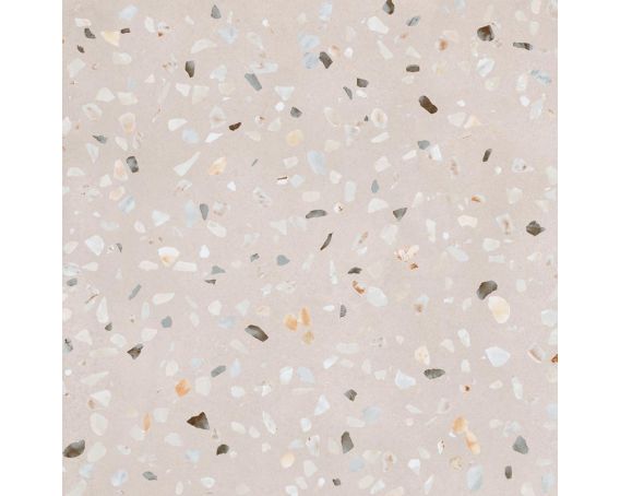 Terrazzo Effect Floor Tiles with Sand Coloured Background -Megan Range | Tiles360