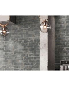 Aged Vintage Appearance Wall Tile in Grey - Cafe Range | Tiles360