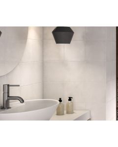 White 200mm x 200mm Wall and Floor Tile - Vogue Range | Tiles360